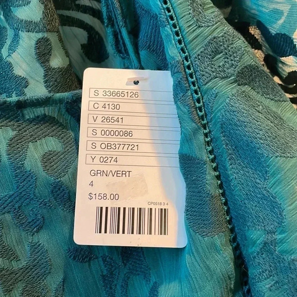 *Final Price* Anthropologie green dress brand new size 4 with pockets NWT - Picture 4 of 7